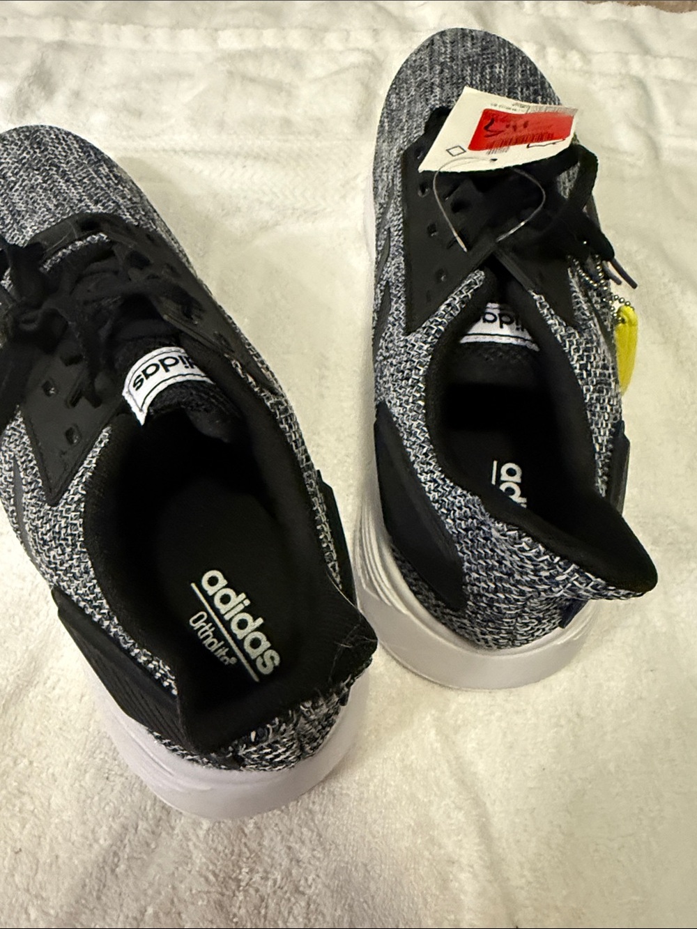 adidas Black and Grey Knit Casual Sneakers - Picture 3 of 6